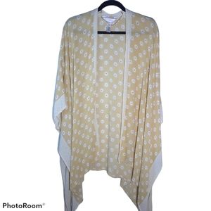 Lauren Conrad yellow daisy kimono cover up